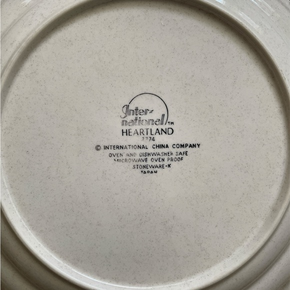 Vintage 90’s International Heartland Stoneware Country Plate - Picture 7 of 7